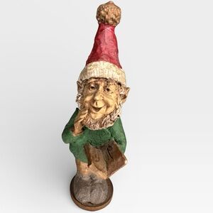 Vintage Tom Clark Christmas Caroling Gnome – 1988 – 4.5” Figurine